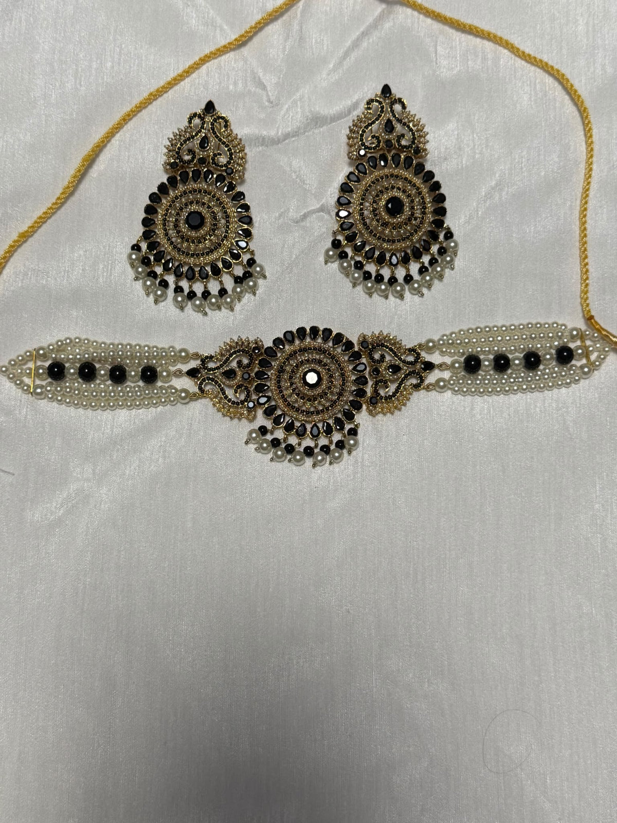 Antique Black Gold Choker Set